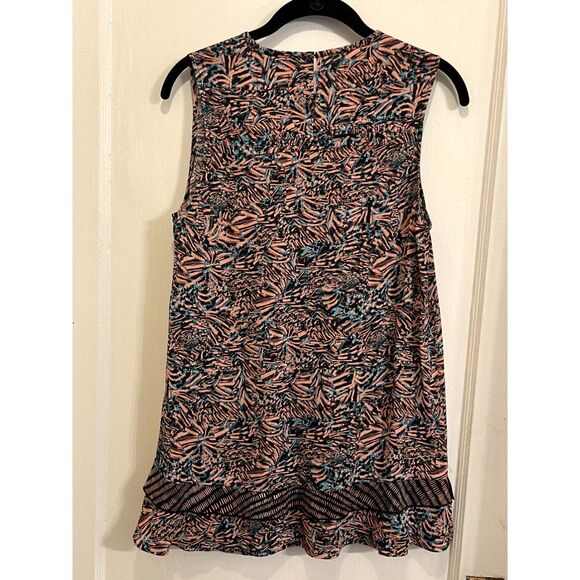 Proenza Schouler 100% Silk Multicolor Print Sleeveless Top Blouse Women's Size 4 - Picture 6 of 9